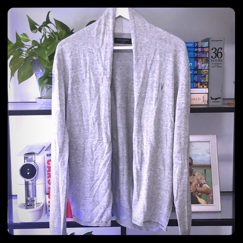 All Saints cardigan with no buttons